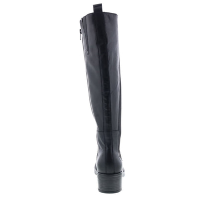 Miz Mooz Caisey Womens Black Leather Zipper Knee High Boots
