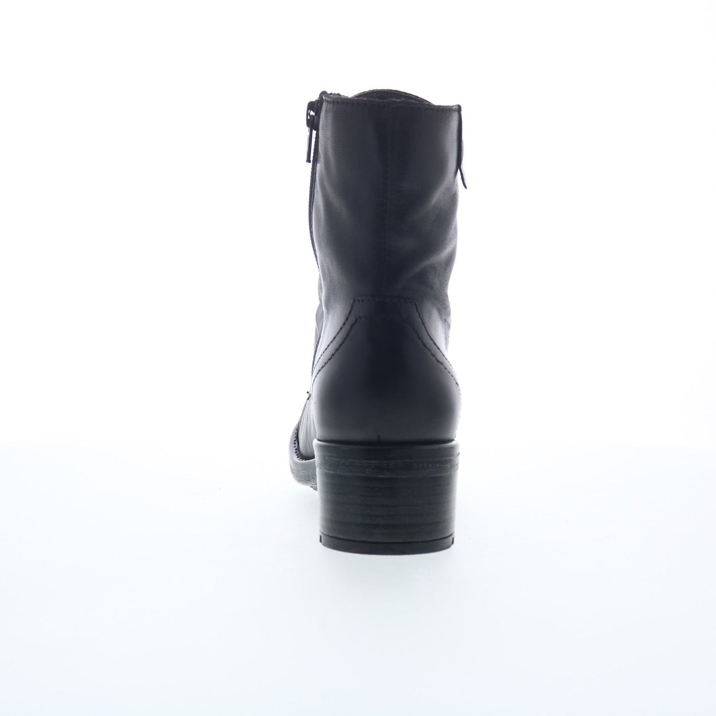 Miz Mooz Calla Womens Black Leather Zipper Casual Dress Boots