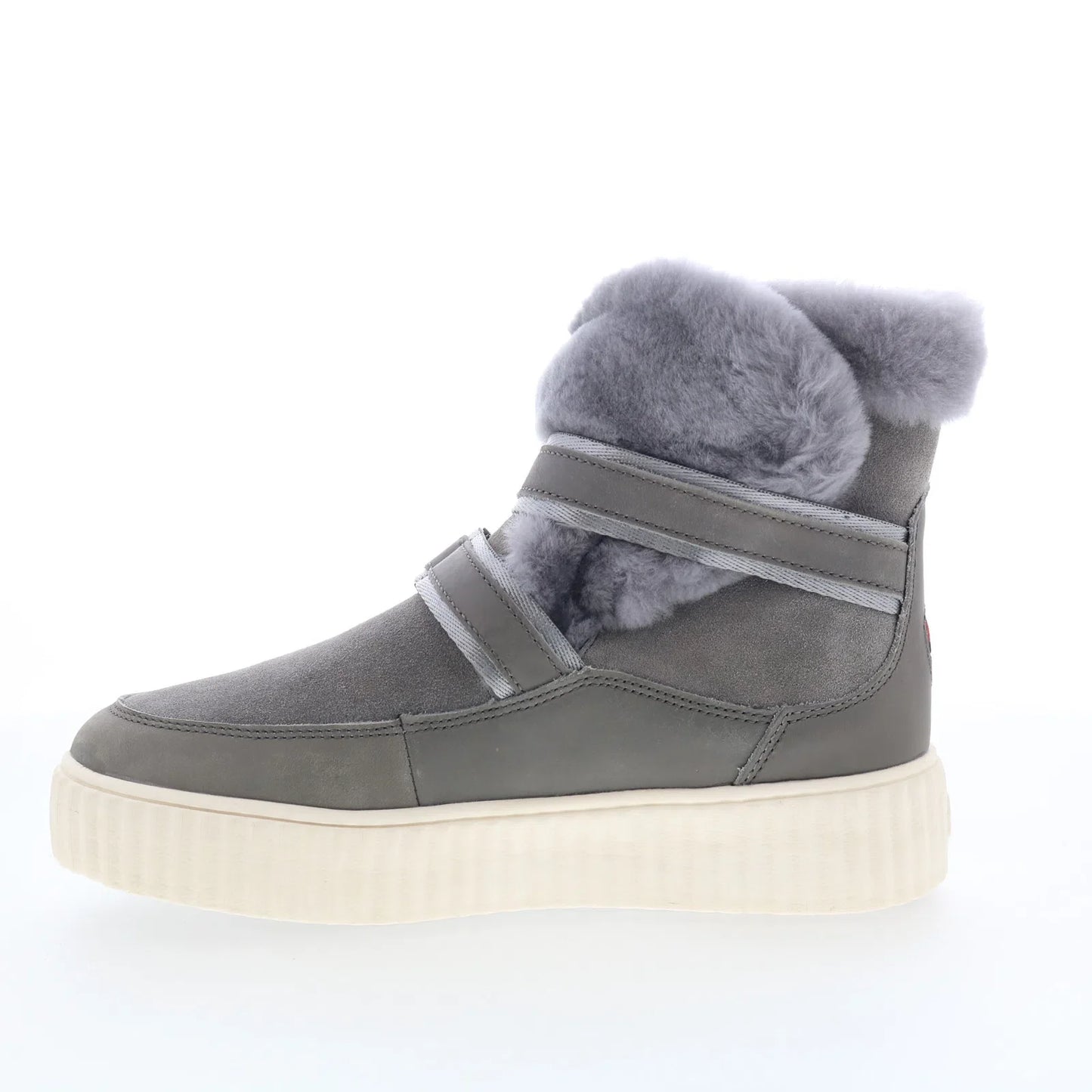 Pajar Calsey 77933 Womens Gray Suede Slip On Ankle & Booties Boots
