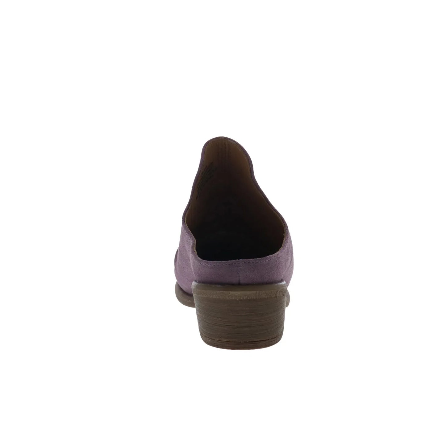 Miz Mooz Cellia Womens Purple Suede Slip On Heeled Sandals Shoes