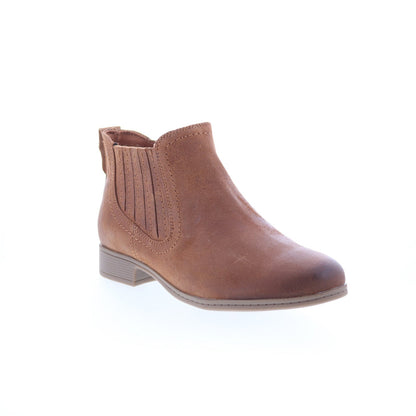Cobb Hill Crosbie Panel CJ2618 Womens Brown Leather Ankle & Booties Boots