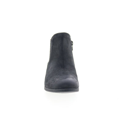 Cobb Hill Crosbie Panel CJ3131 Womens Black Wide Suede Ankle & Booties Boots