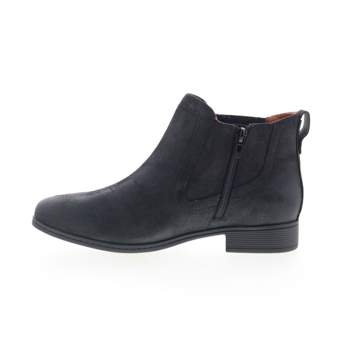 Cobb Hill Crosbie Panel CJ3131 Womens Black Wide Suede Ankle & Booties Boots