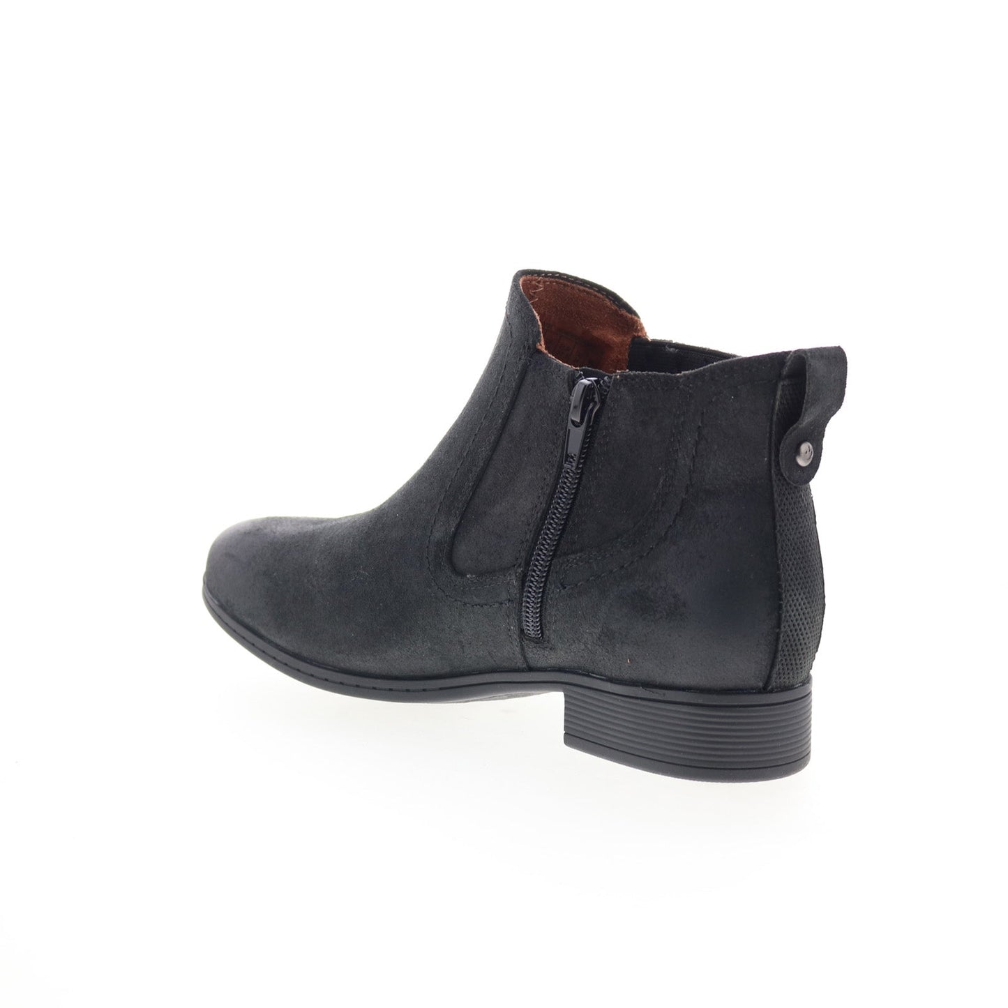 Cobb Hill Crosbie Panel CJ3131 Womens Black Wide Suede Ankle & Booties Boots