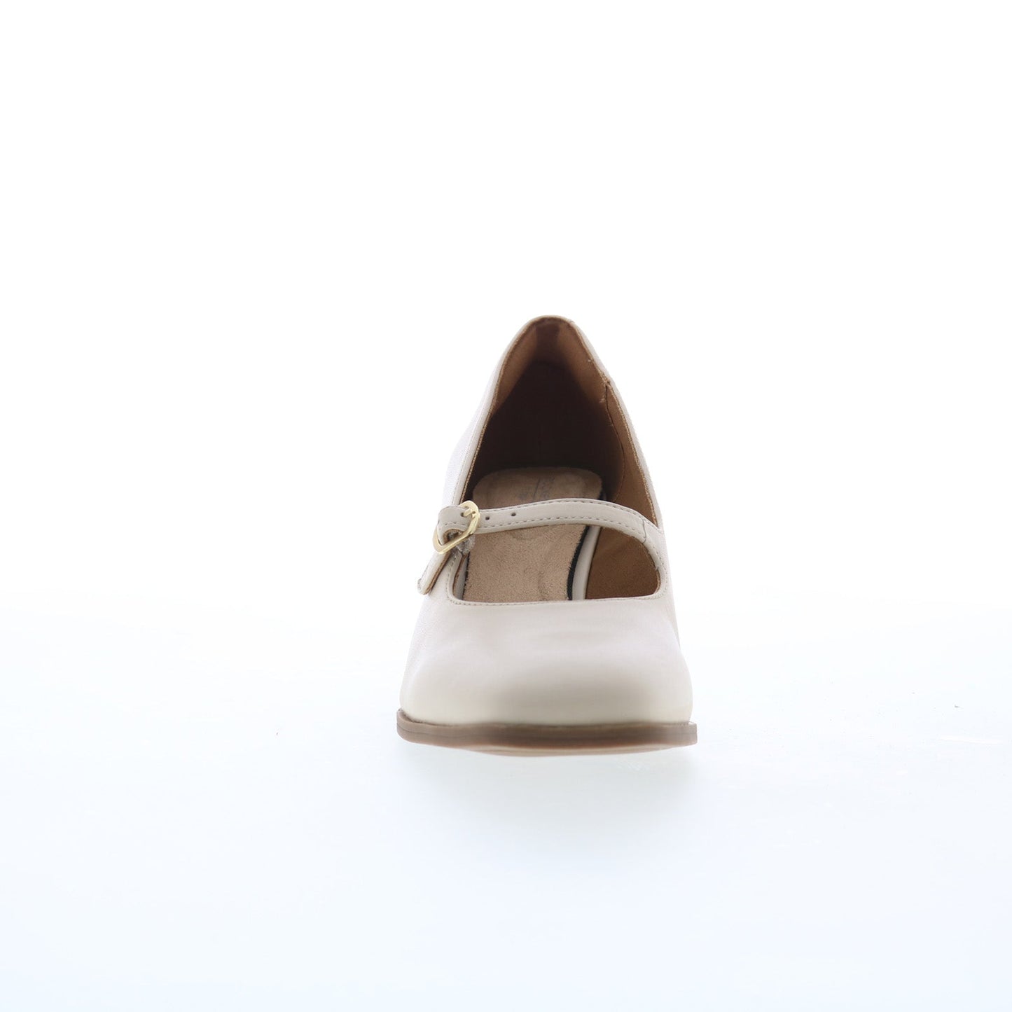 Rockport Violetta Mary Jane CJ3333 Womens Beige Leather Pumps Heels Shoes