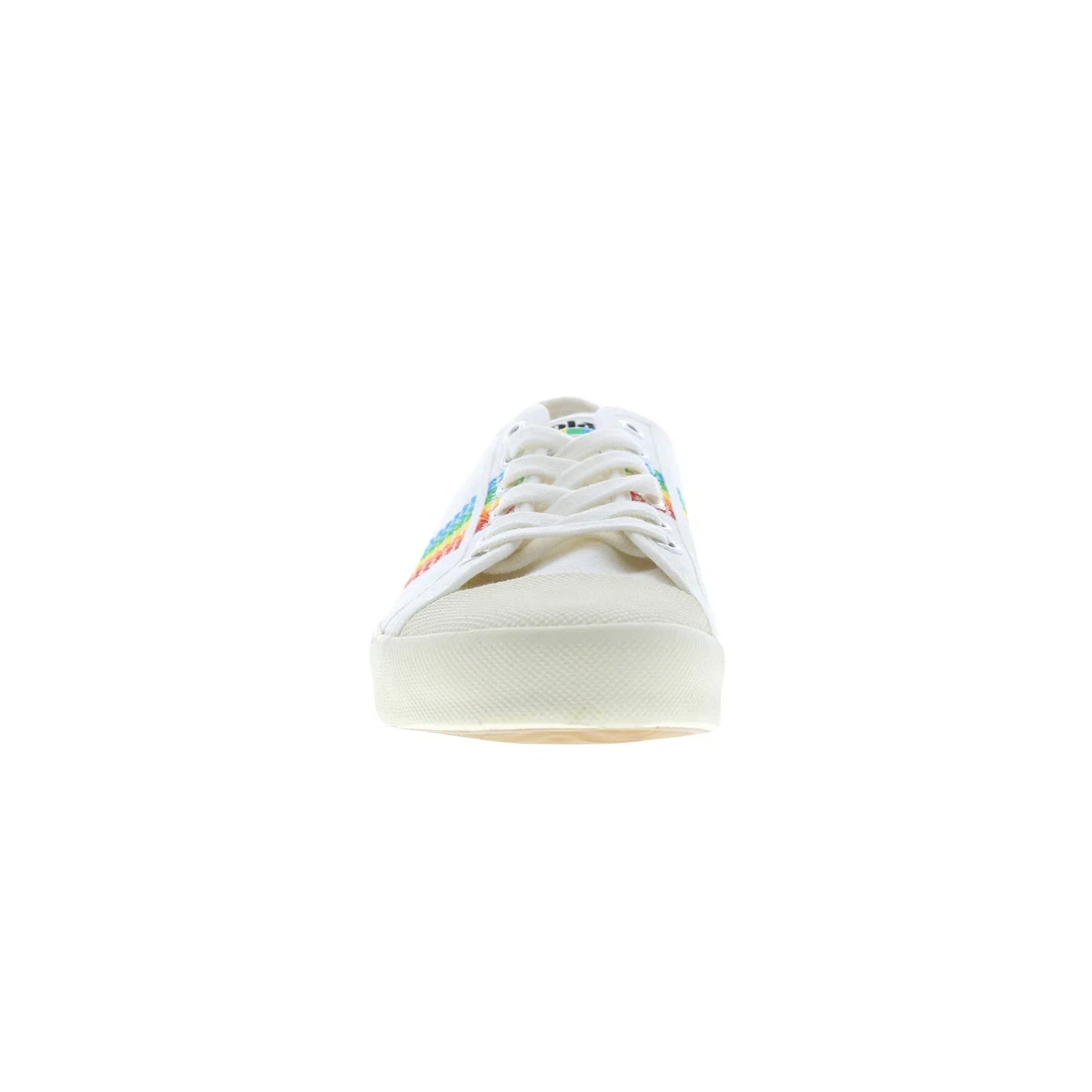 Gola Coaster Rainbow Stitch CLB327 Womens White Lifestyle Sneakers Shoes