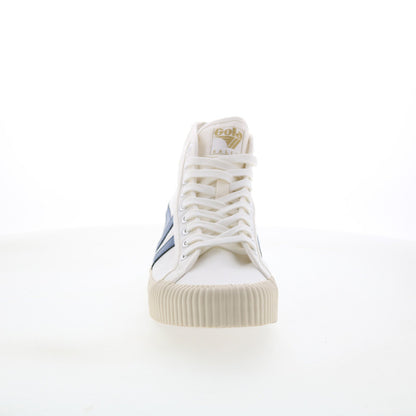 Gola Rally High CLB503 Womens White Canvas Lace Up Lifestyle Sneakers Shoes