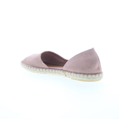 Miz Mooz Cruze Womens Pink Suede Slip On Espadrille Flats Shoes