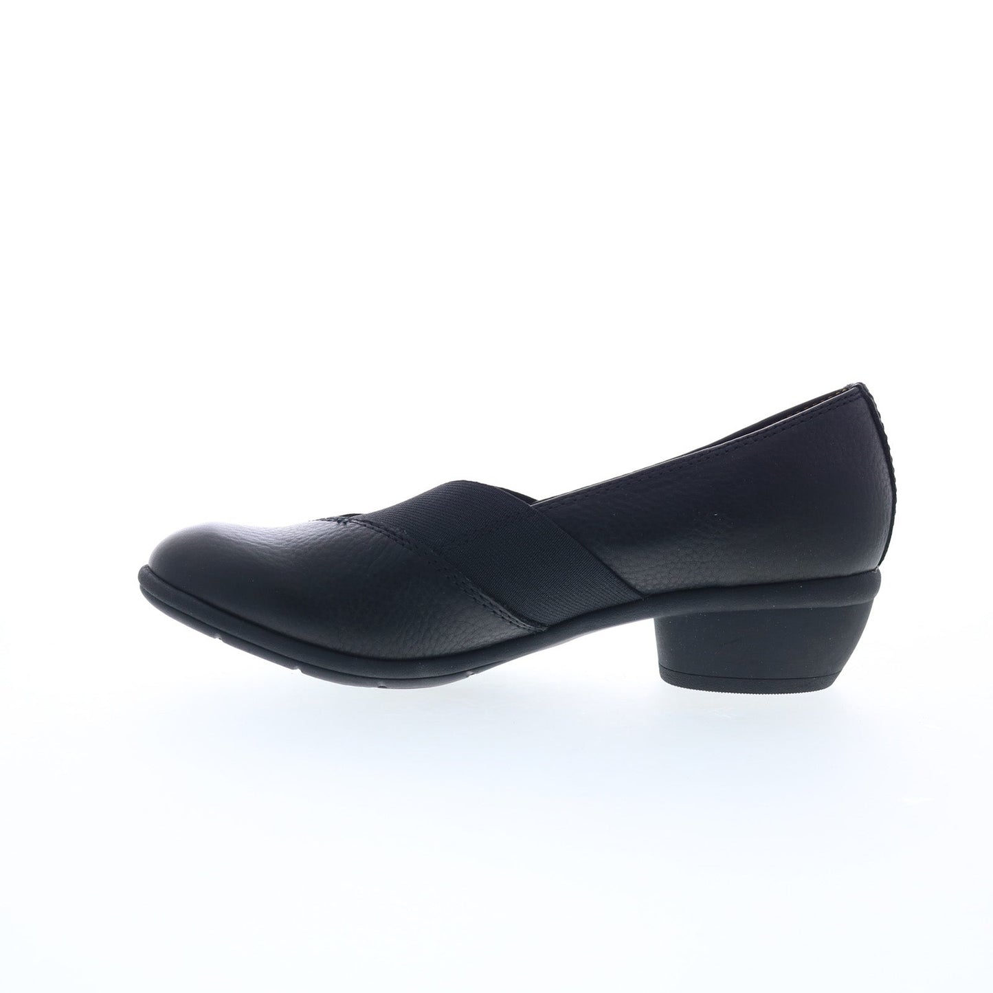 Comfortiva Quinton CT0016301 Womens Black Wide Leather Pumps Heels Shoes