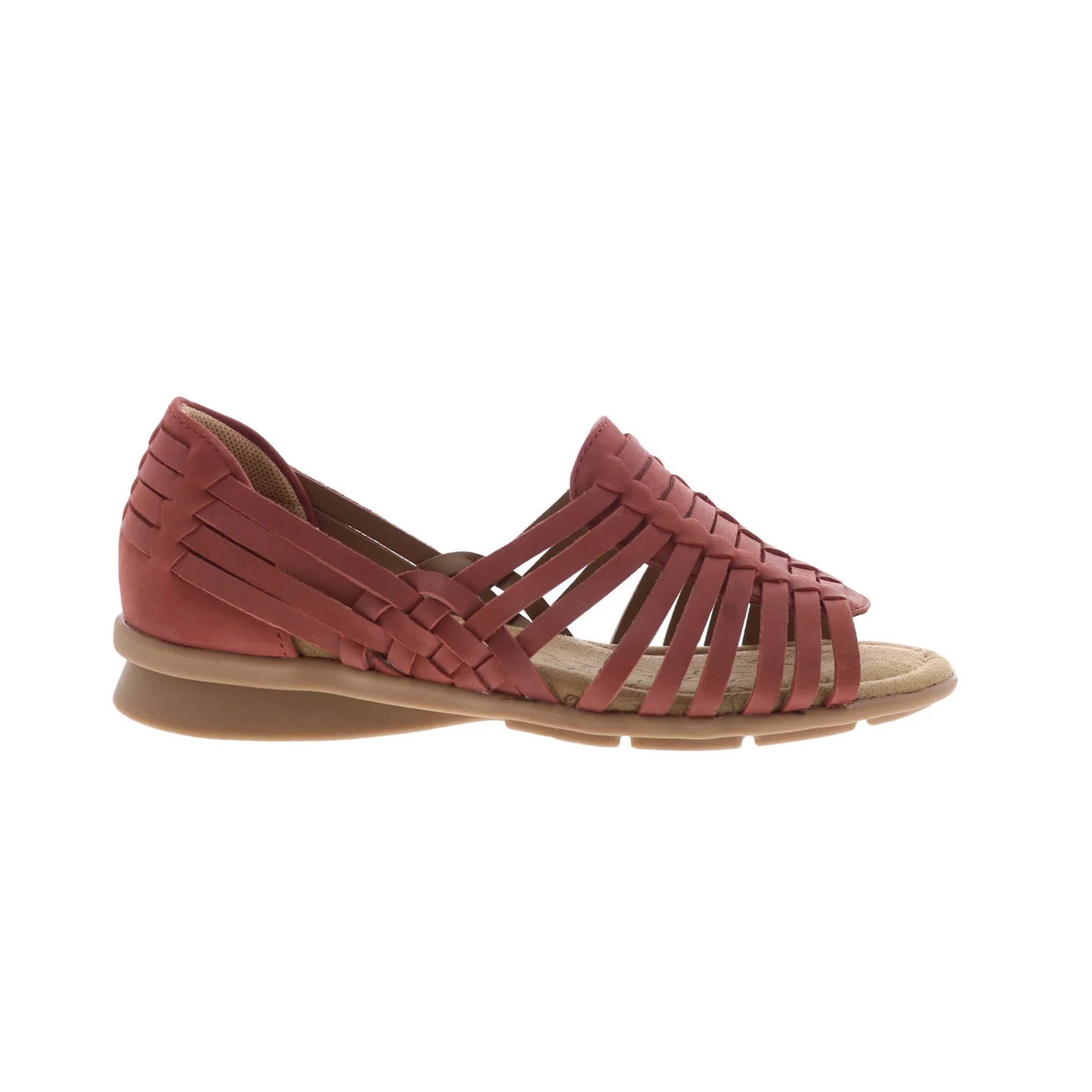 Comfortiva Putnam CT0037002 Womens Red Wide Leather Loafer Flats Shoes
