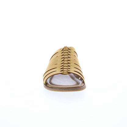 Comfortiva Dasya CT0043103 Womens Yellow Leather Slides Sandals Shoes