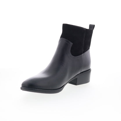 Comfortiva Carter CT00467 Womens Black Leather Zipper Ankle & Booties Boots