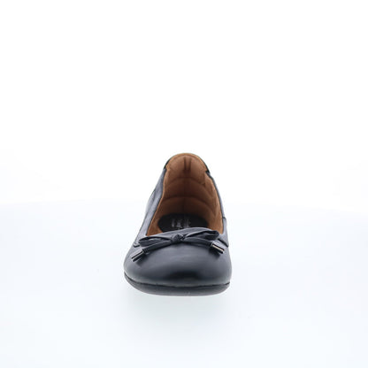 Comfortiva Keegan CT00514 Womens Black Leather Ballet Flats Shoes