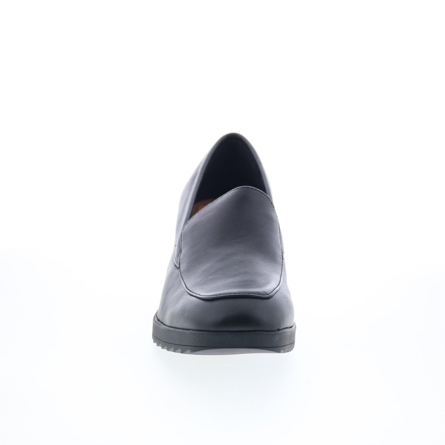 Comfortiva Hailey CT00529 Womens Black Leather Slip On Pumps Heels Shoes