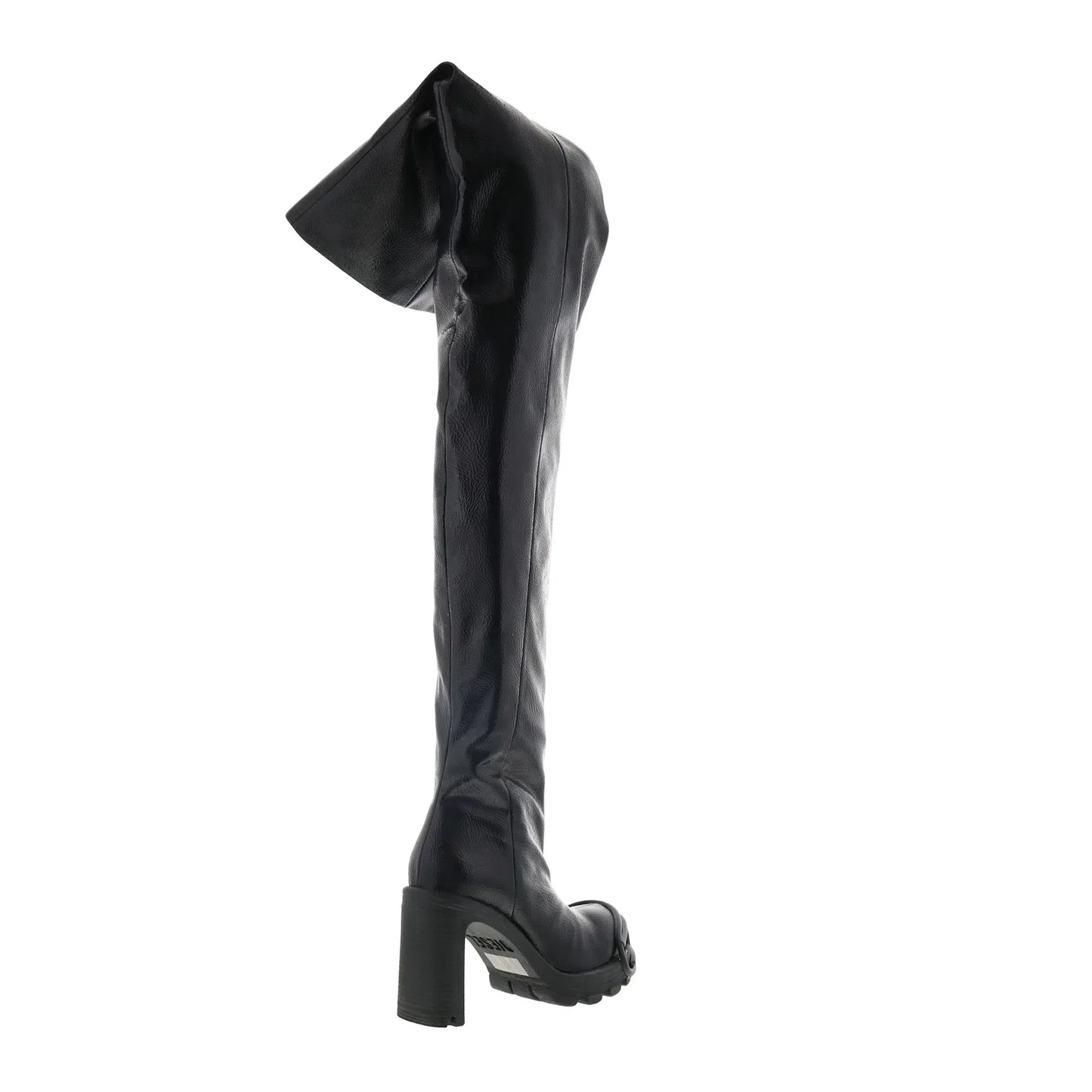 Diesel D-Hammer TBT D W Womens Black Leather Over The Knee Boots