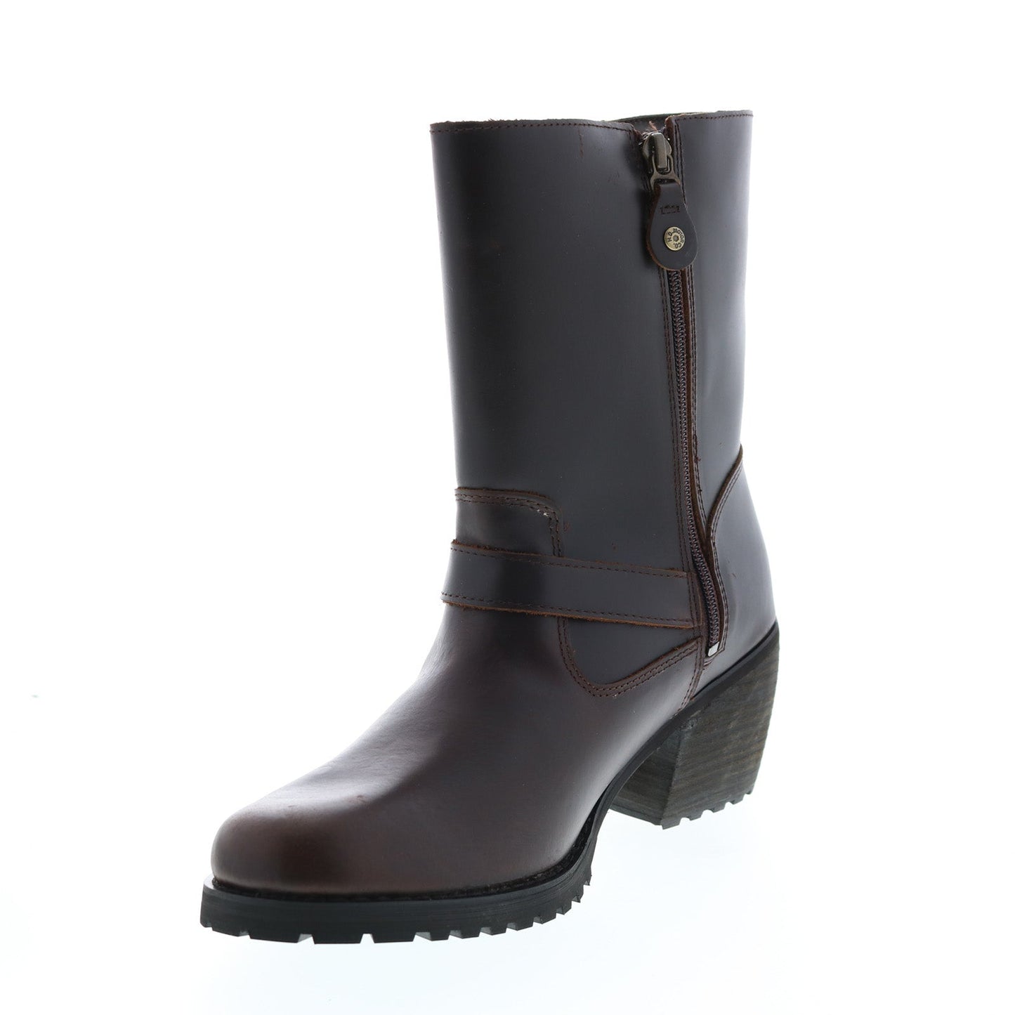 Harley-Davidson Lalanne Engineer D84689 Womens Brown Leather Motorcycle Boots