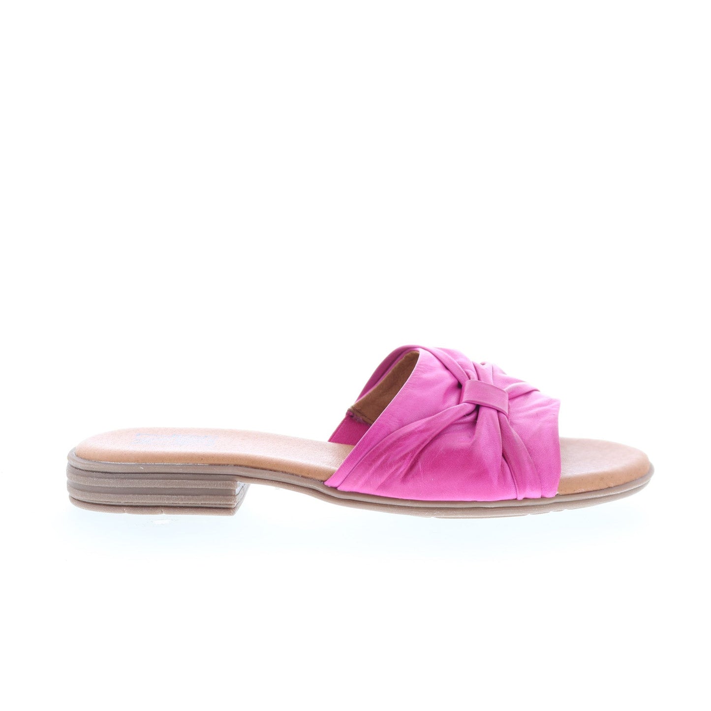Miz Mooz Daisey Womens Purple Leather Slip On Slides Sandals Shoes