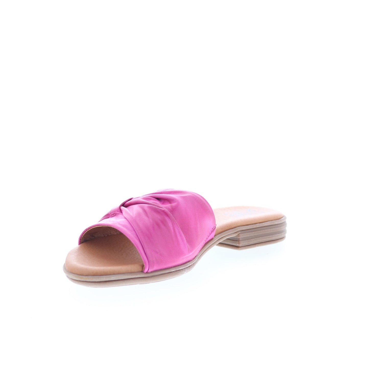 Miz Mooz Daisey Womens Purple Leather Slip On Slides Sandals Shoes