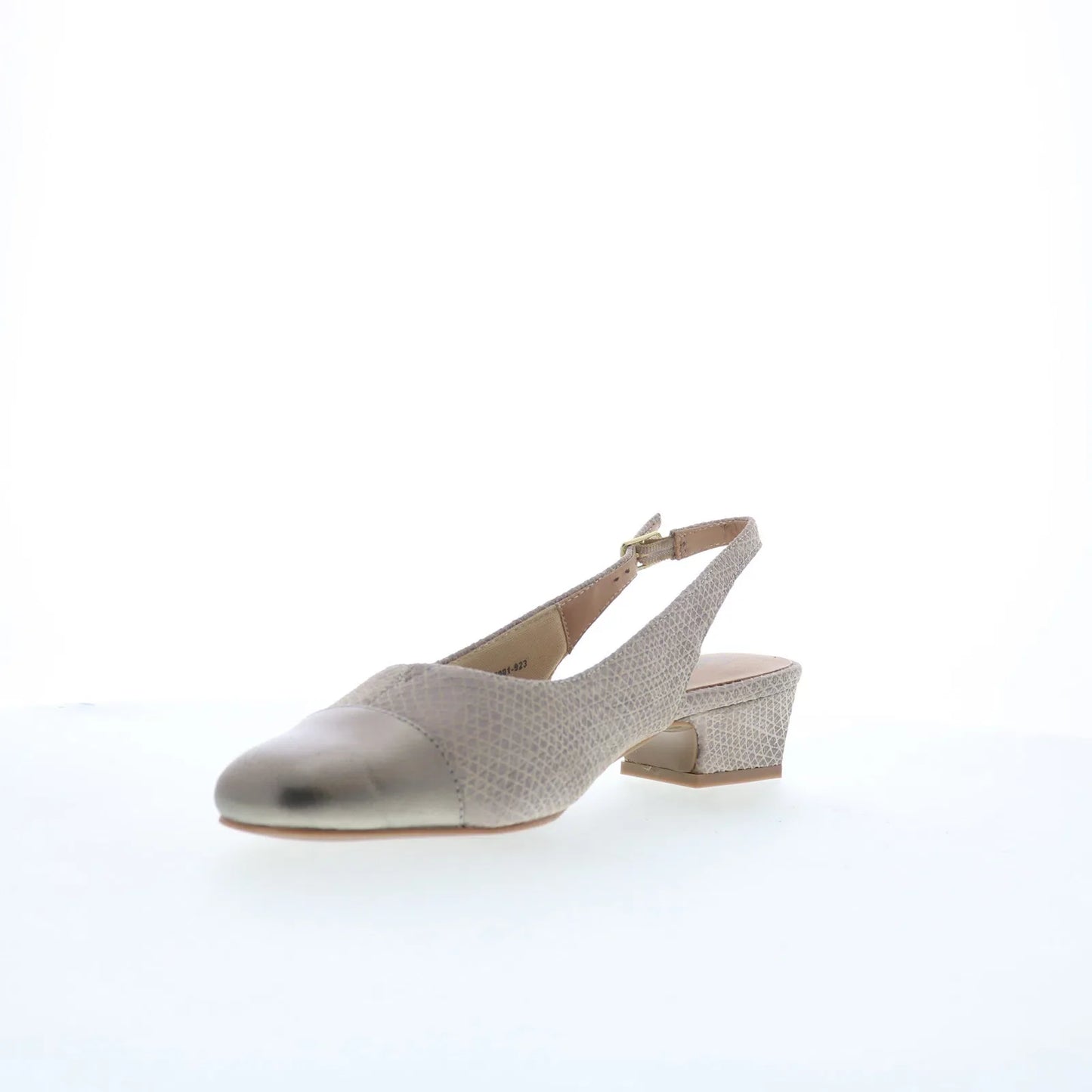 Trotters Dea T7001-923 Womens Silver Leather Slingback Heels Shoes