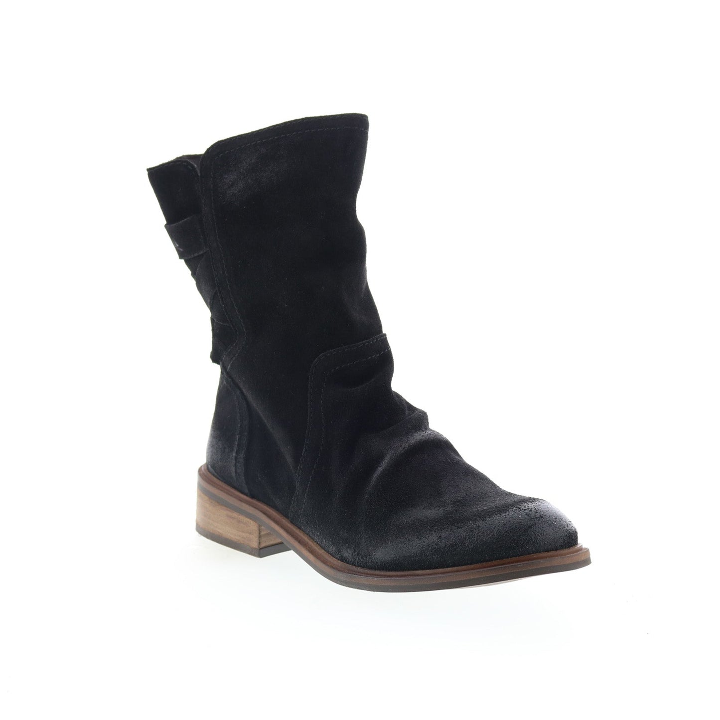 Miz Mooz Demy Womens Black Suede Zipper Casual Dress Boots