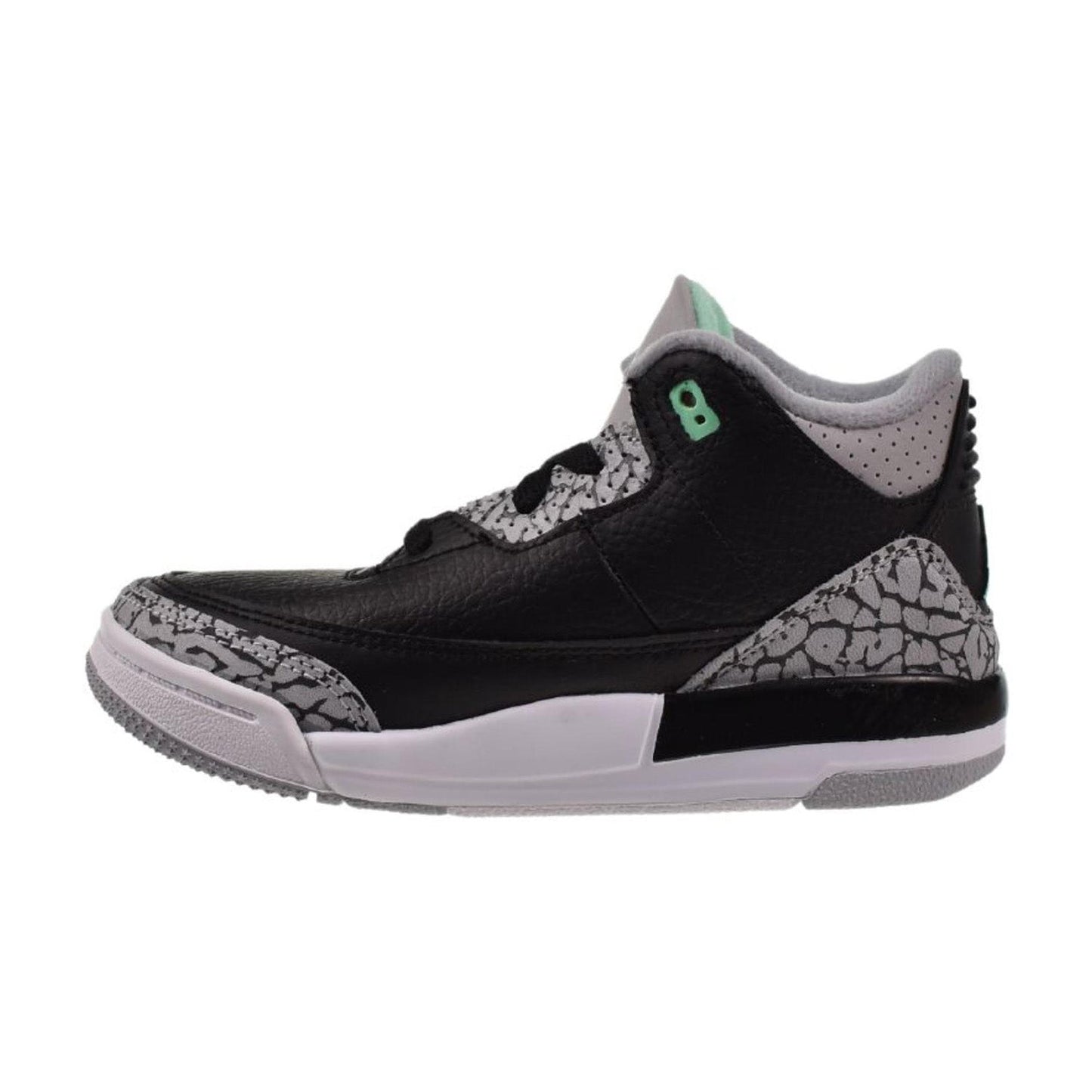 Jordan 3 Retro "Green Glow" (TD) Toddlers' Shoes Black-Wolf Grey-Green