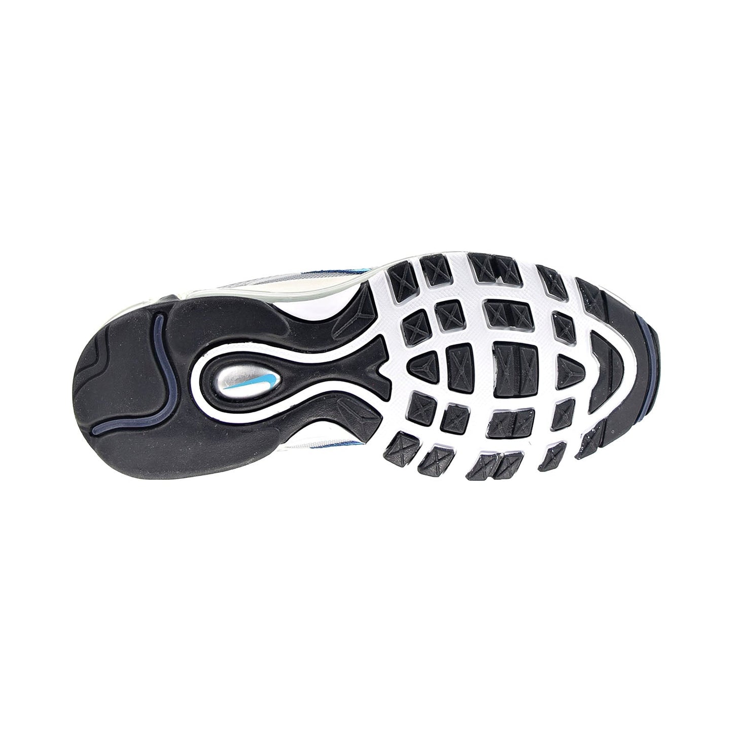 Nike Air Max 97 Women's Shoes Metallic Silver-Chlorine Blue