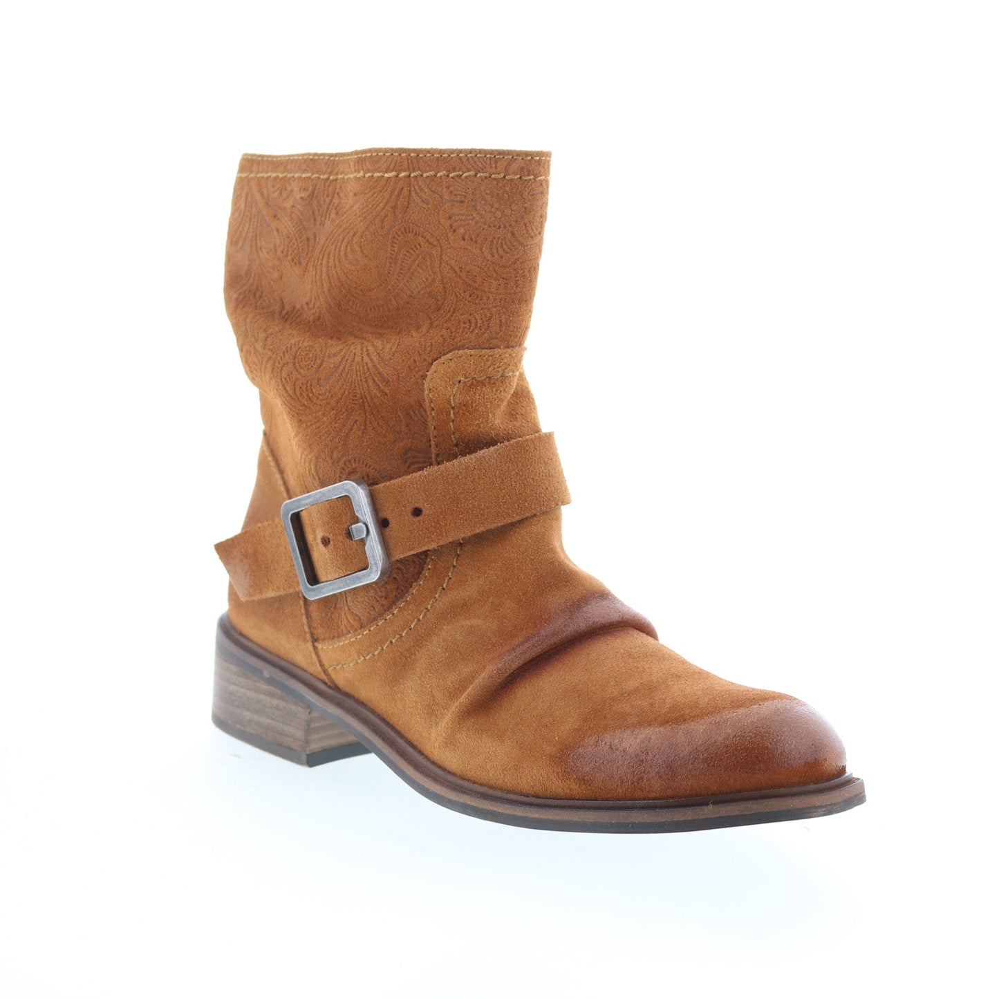 Miz Mooz Draper Womens Brown Suede Zipper Casual Dress Boots