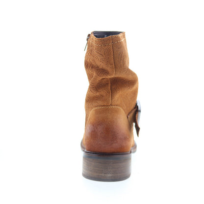 Miz Mooz Draper Womens Brown Suede Zipper Casual Dress Boots
