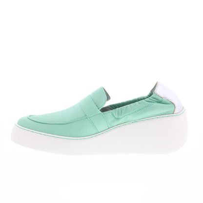 Fly London Duli DULI620FLY-002 Womens Green Loafers & Slip Ons Casual Shoes