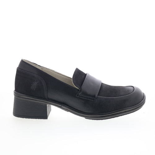 Fly London Elam ELAM574FLY-000 Womens Black Loafers & Slip Ons Casual Shoes
