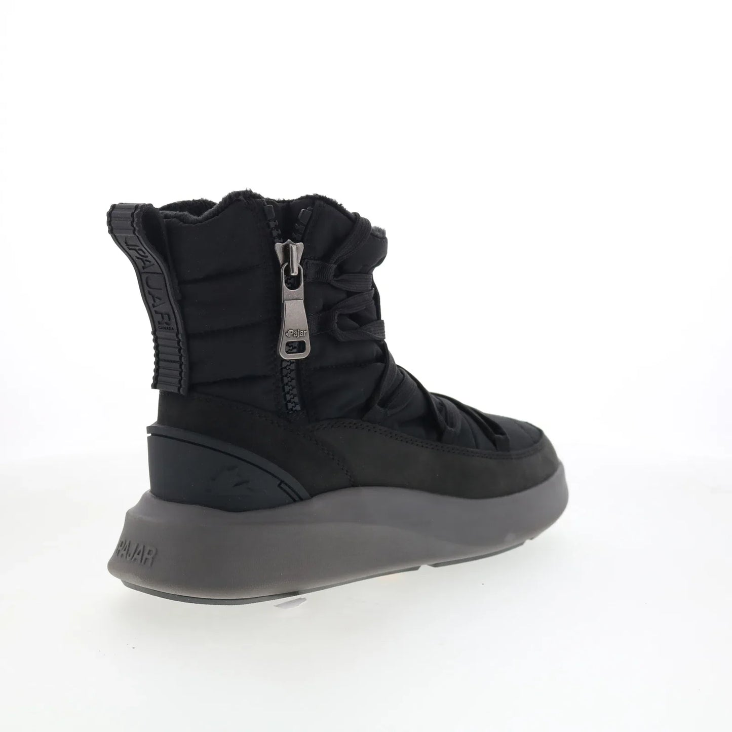 Pajar Exo Light 57617 Womens Black Canvas Zipper Casual Dress Boots