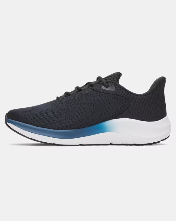 Under Armour Men's Big Logo Charged Pursuit 4 Shoe Black/Blue/Anthracite