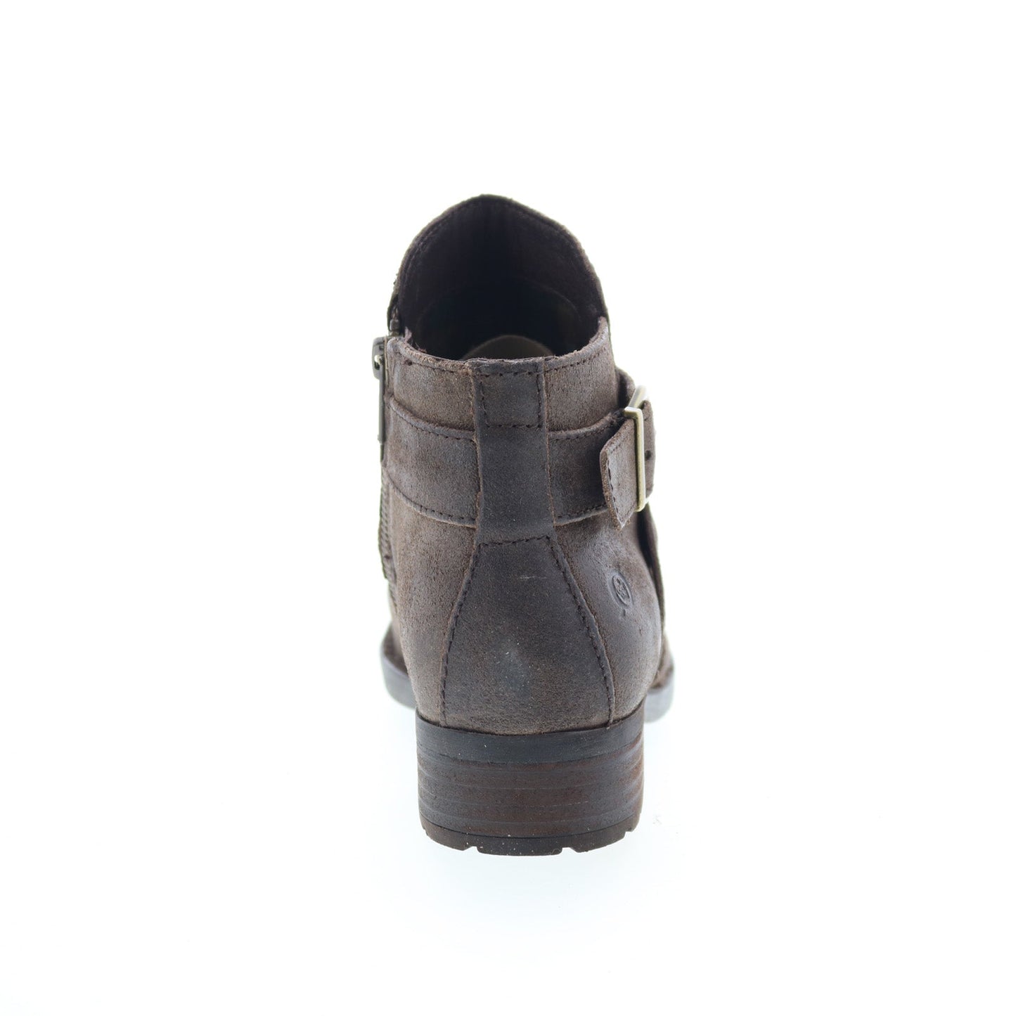Born Trinculo F11417 Womens Gray Leather Zipper Ankle & Booties Boots