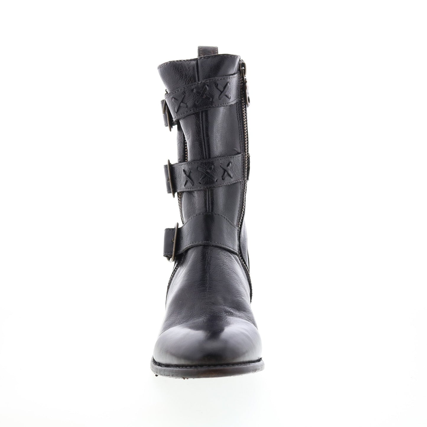 Bed Stu Blanchett F328003 Womens Black Leather Casual Dress Boots