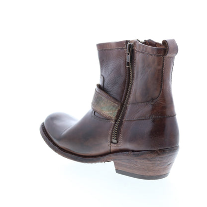 Bed Stu Triple F331508 Womens Brown Leather Zipper Casual Dress Boots