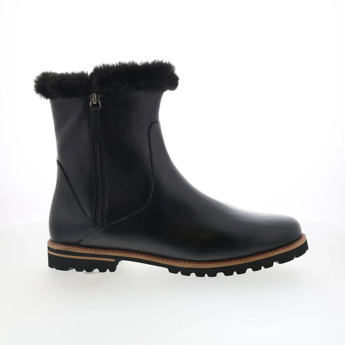 Trotters Forever T2362-001 Womens Black Leather Zipper Casual Dress Boots