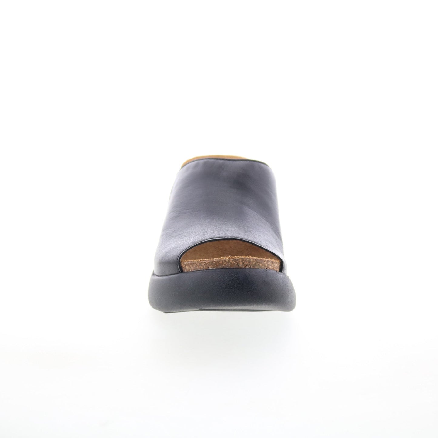 Fly London Gino GINO966FLY-000 Womens Black Leather Slides Sandals Shoes