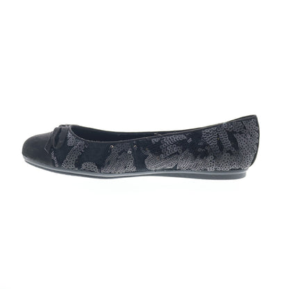 Easy Spirit Gail 2 Martha Stewart Womens Black Wide Ballet Flats Shoes