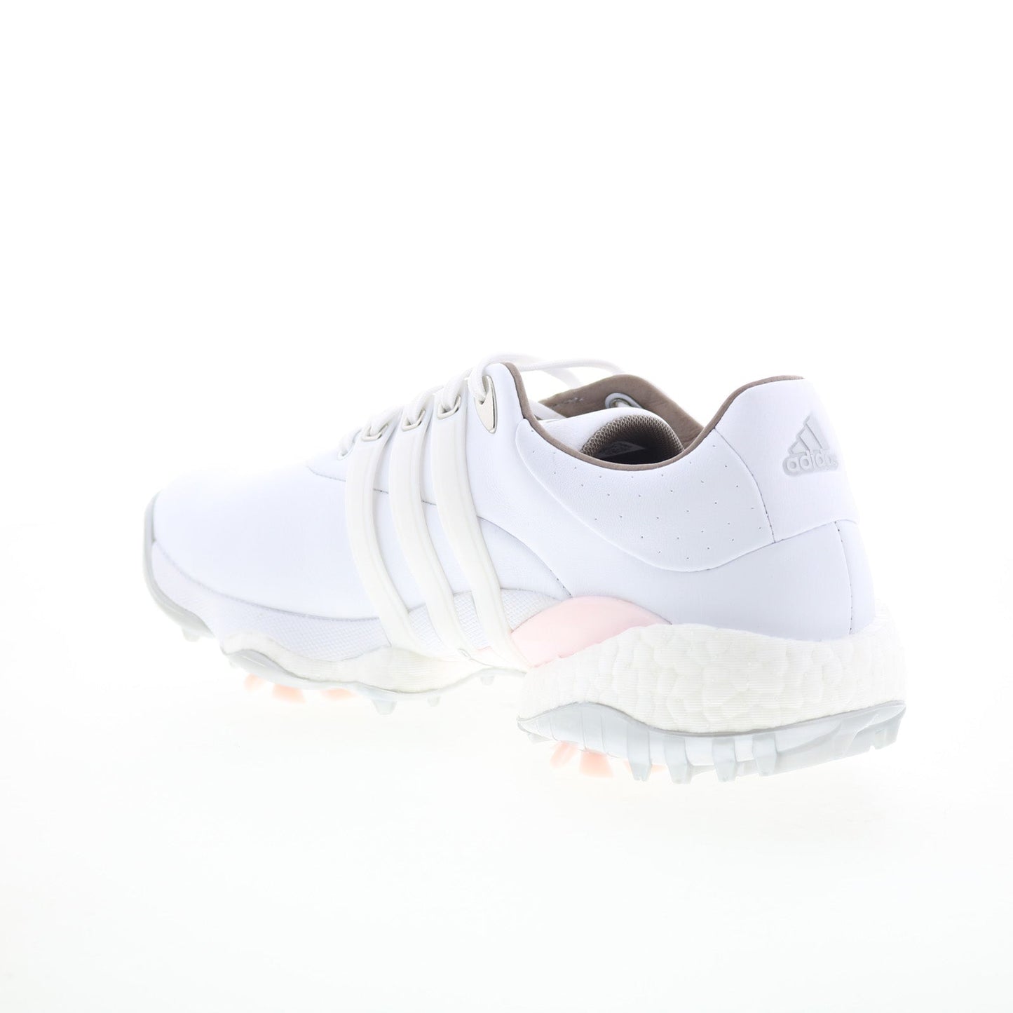 Adidas Tour360 22 GV9662 Womens White Leather Lace Up Athletic Golf Shoes
