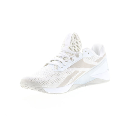 Reebok Nano X1 H02837 Womens Beige Canvas Athletic Cross Training Shoes