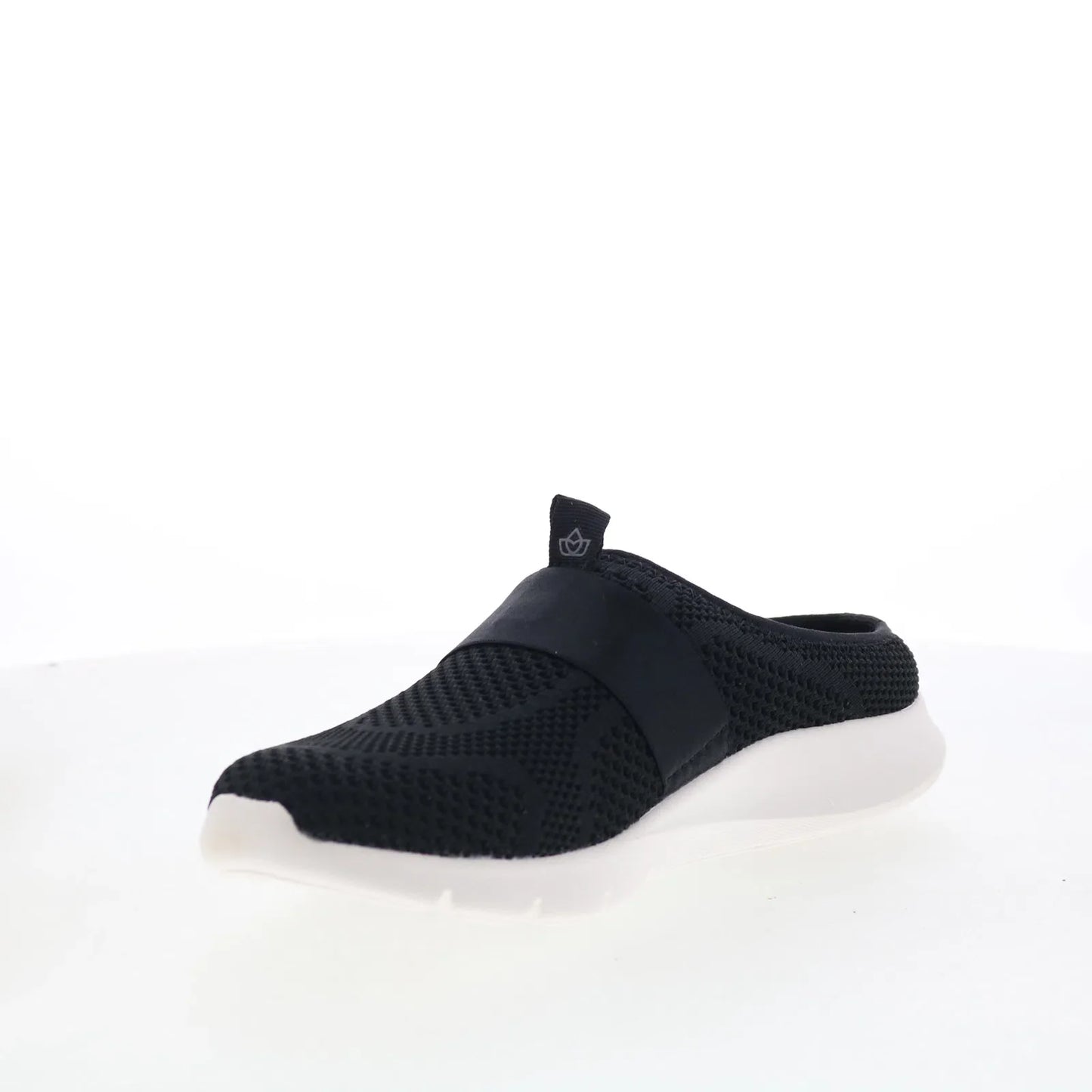 Spenco Halsey SP1129BLK Womens Black Mesh Slip On Mules Slippers Shoes