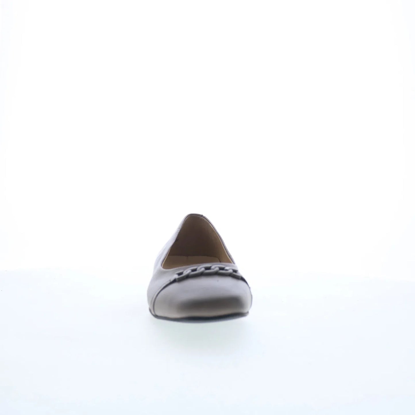 Trotters Harmony T2250-020 Womens Gray Leather Slip On Ballet Flats Shoes