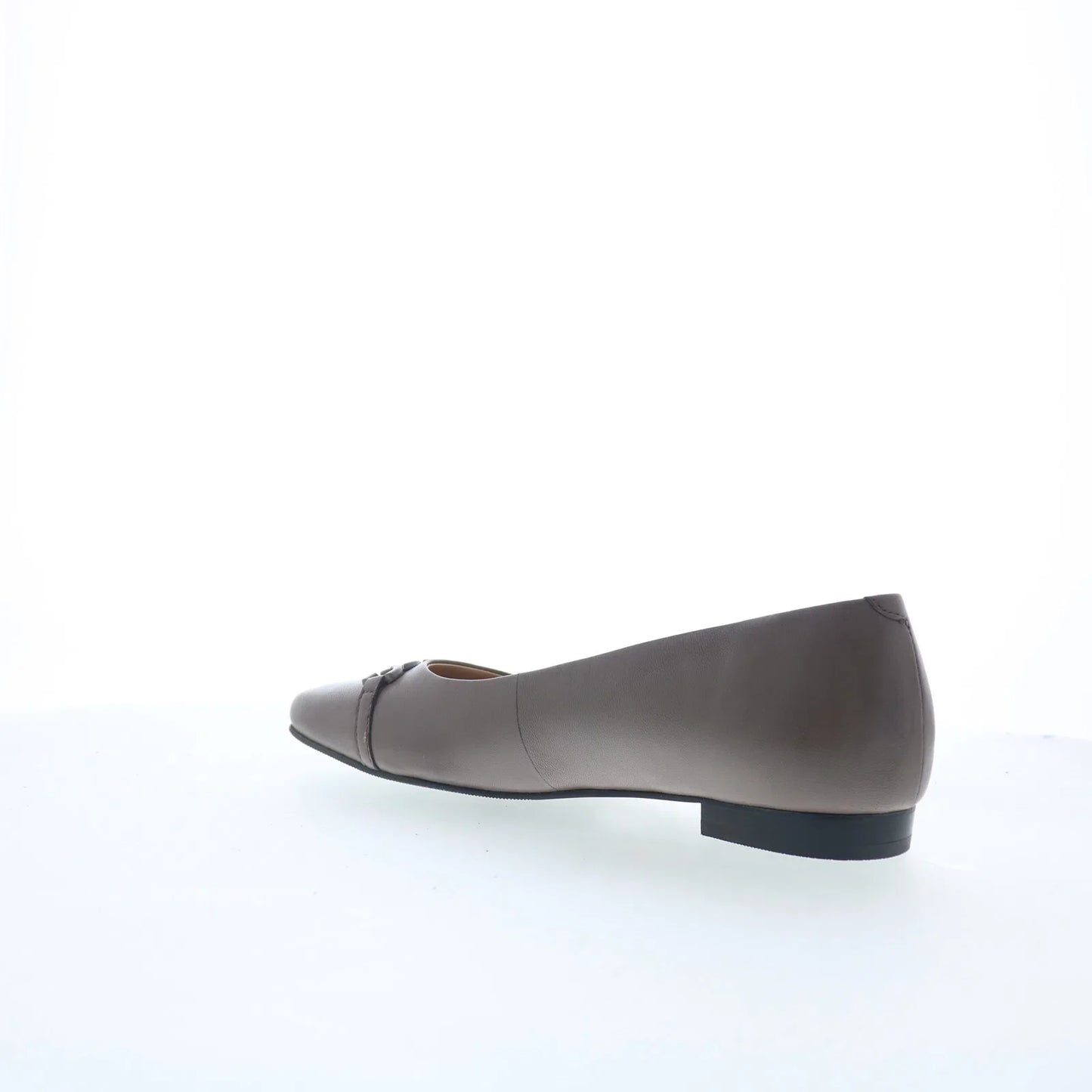 Trotters Harmony T2250-020 Womens Gray Leather Slip On Ballet Flats Shoes