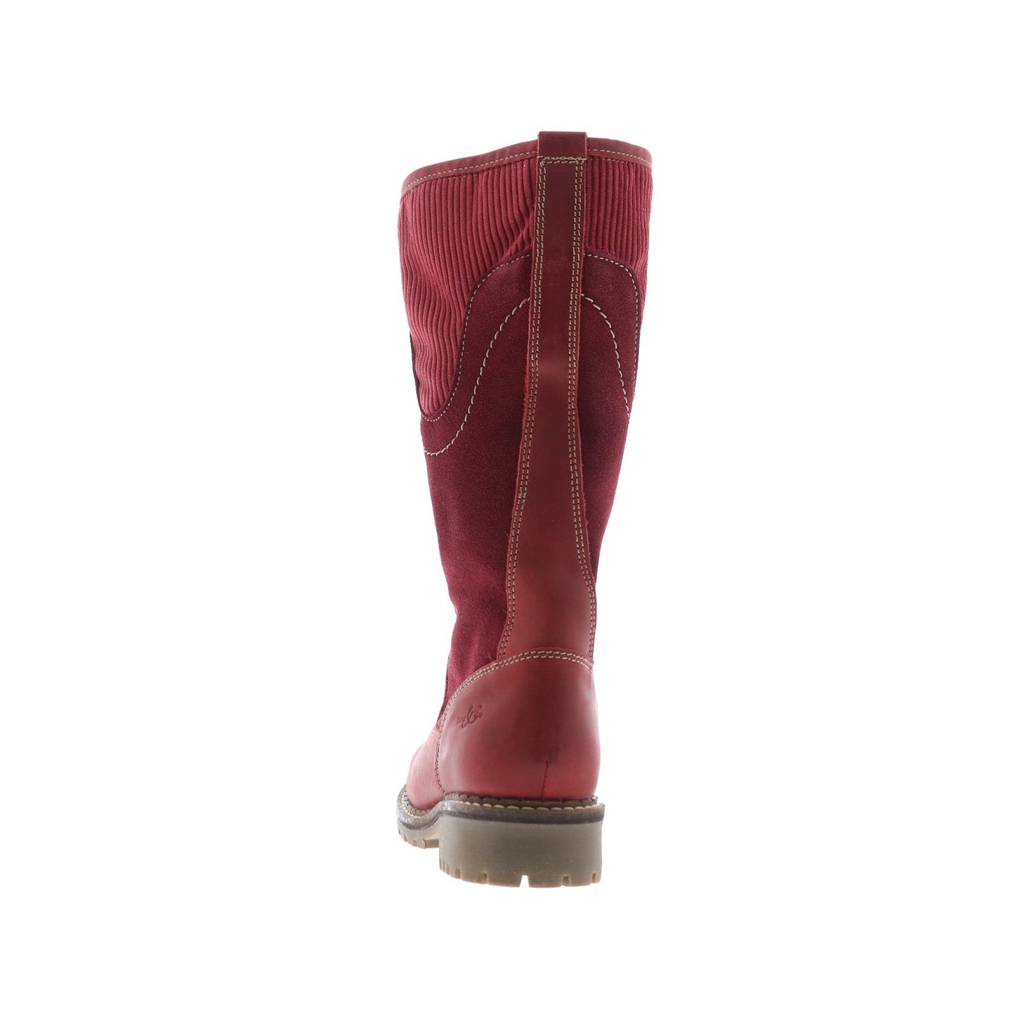 Bos. & Co. Harrison Womens Red Suede Lace Up Casual Dress Boots