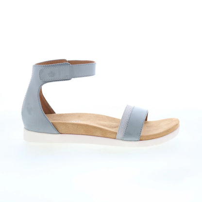 Spenco Jasmine SP1063GRY Womens Gray Leather Strap Strap Sandals Shoes