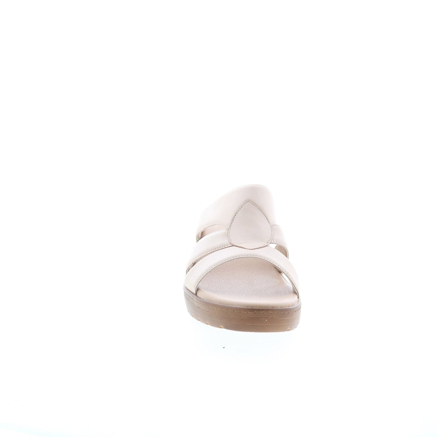 Easy Spirit Jassy SEJASSY Womens Beige Wide Leather Heeled Sandals Shoes
