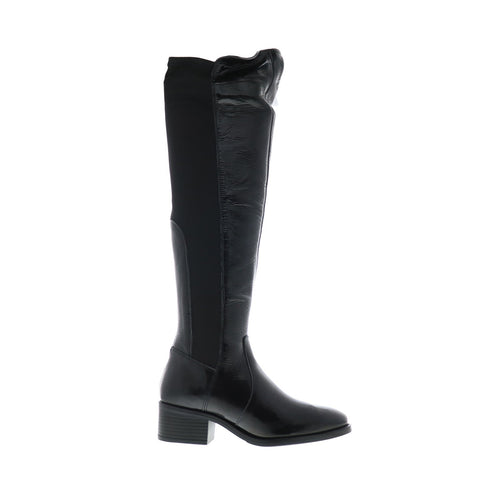 Bos. & Co. Jemmy Womens Black Synthetic Zipper Knee High Boots