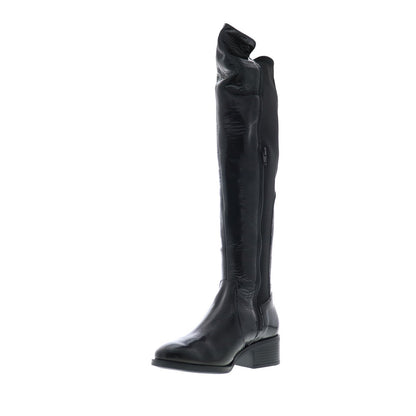 Bos. & Co. Jemmy Womens Black Synthetic Zipper Knee High Boots