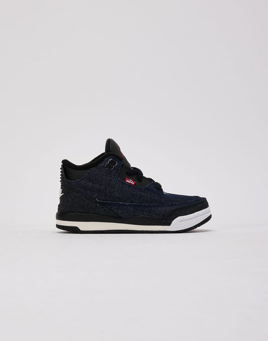 Jordan Air Jordan 3 Retro x Levi's 'Indigo and Gym Red' Pre-School