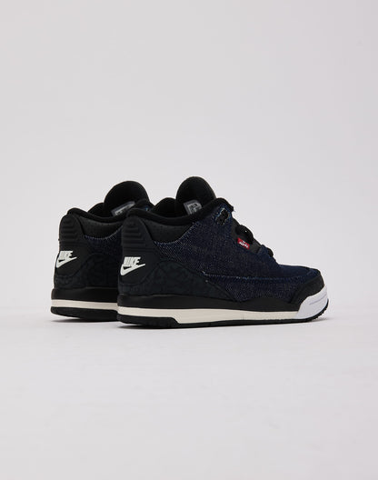 Jordan Air Jordan 3 Retro x Levi's 'Indigo and Gym Red' Pre-School
